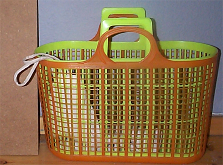 Einkaufstaschen, oraange,grüne